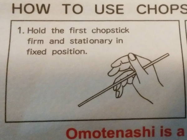 How to use chopsticks1.