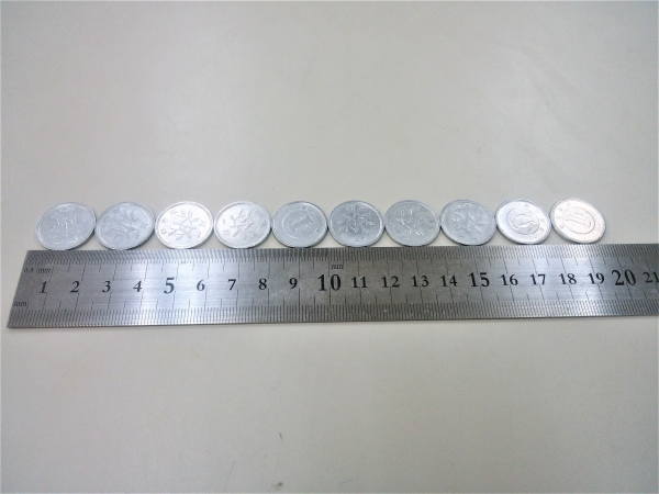 1円玉10枚20cm