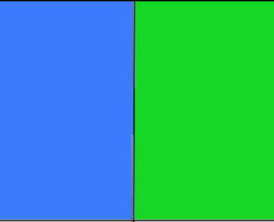 青と緑